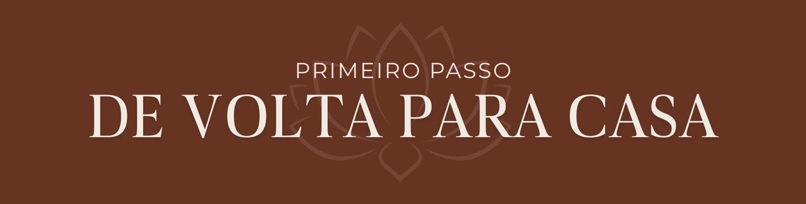 Primeiro Passo De Volta Para Casa